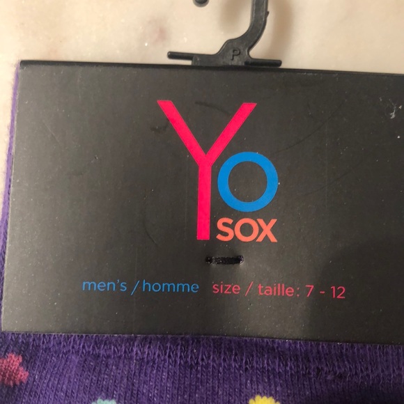 Brand New Yo Sox Purple and coloured Donut Socks - Picture 4 of 6